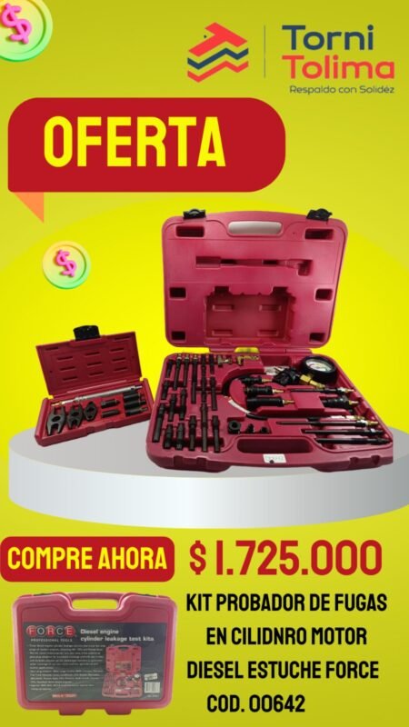 kit probador de fugas en cilindro motor Diesel estuche forcé