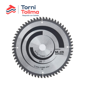 Disco para Sierra Circular 7.1/4" 60D Eje 3/4" Multimaterial 2608642193 Bosch - Tornitolima