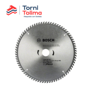 Disco para Sierra Eco 10"X80 Dientes Eje 1.3/16" 2608644337 Bosch - Tornitolima