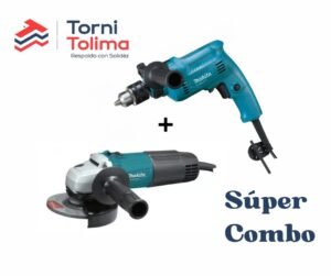 Combo pulidora 4.1/2" M0901B +Taladro HAMMER DRILL 5/8" M0801B