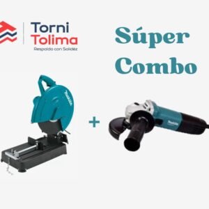 COMBO TRONZADORA 14 LW1401X 14 +PULIDORA 4.1/2" MAKITA 850W M9501B UND