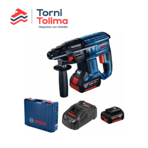 Rotomartillo Inalámbrico Bosch 18V GBH 180-LI+2 Baterías 4AH+ Cargador 06119111G - Tornitolima