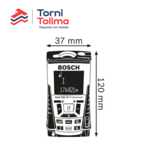 Medidor de Distancia Láser 250M GLM 250VF Bosch - Tornitolima