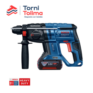 Rotomartillo Inalámbrico Bosch 18V GBH 180-LI+2 Baterías 4AH+ Cargador 06119111G - Tornitolima