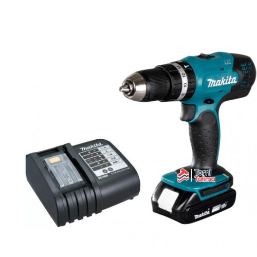 Taladro percutor INAL 18V 1/2 BAT1.5AH+CAR DHP453X10