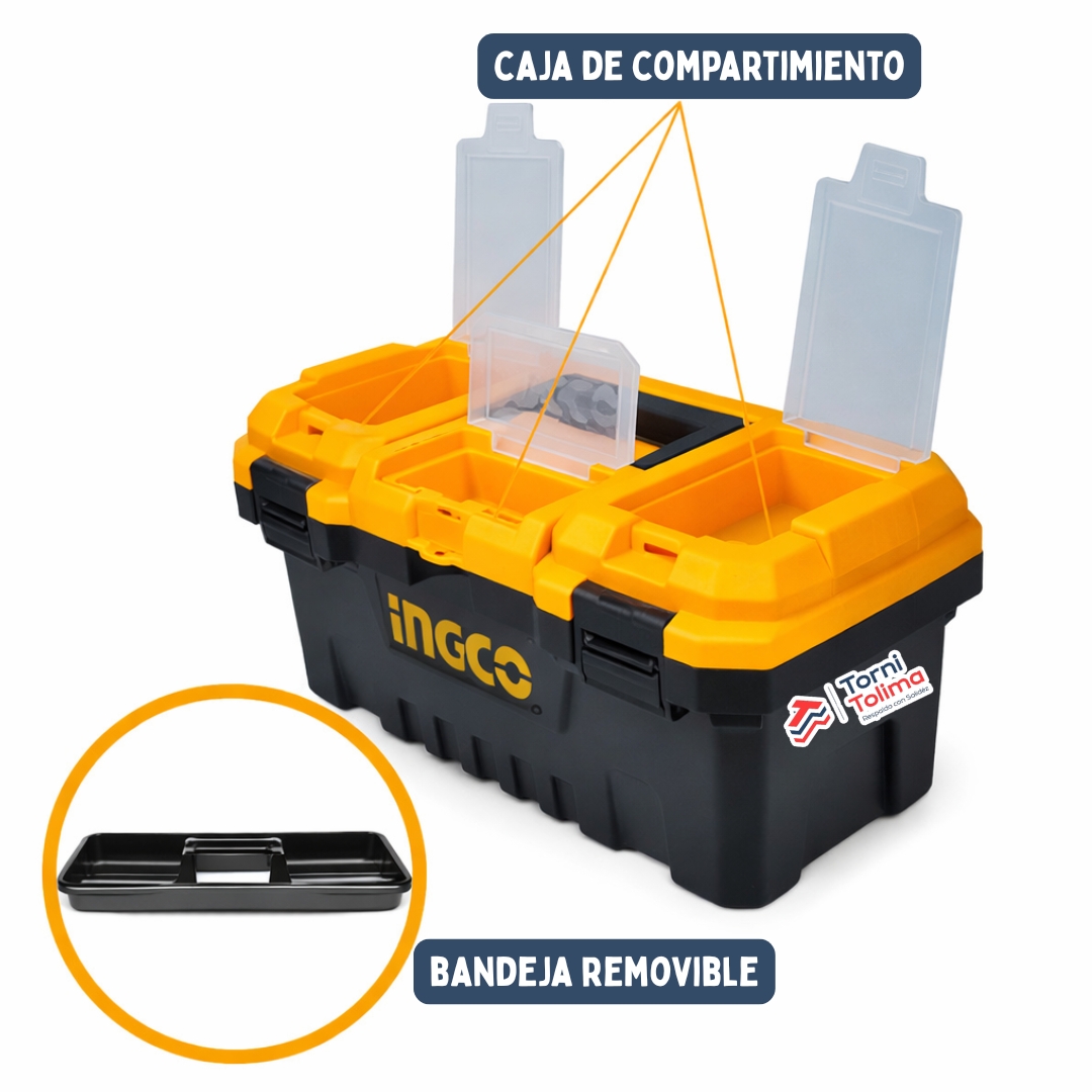 CAJA PLASTICA 14" INGCO PBXK0302 INGCO - TORNITOLIMA IBAGUE