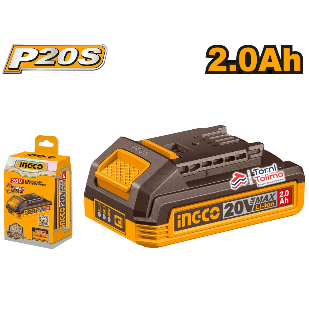 Batería ION de Litio 20V 2.0AH FBLI20011 INGCO - Image 3