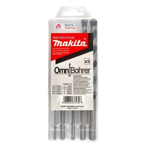 Juego de brocas Multiproposito 5Piezas 1/8-3/8 D-37100 MAKITA