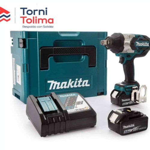 Llave/Pistola de impacto Inalámbrico 18V 1/2 +2 BATERIAS+1 CARGADOR DTW1002JX3 MAKITA