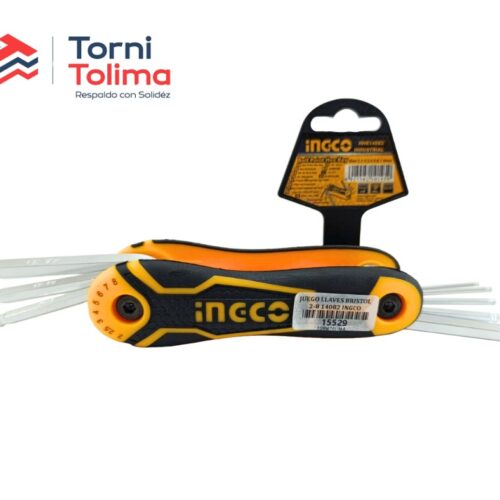 Juego Llaves Bristol Punta Bola 2-8MMM HHK14082 INGCO
